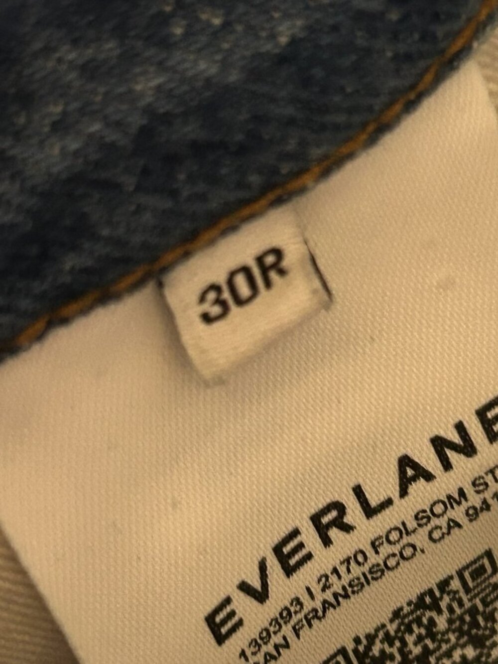 Everlane Jeans Women 30R Fits 32x27 Blue Barrel Baggy High Rise Wide Leg Organic - Picture 4 of 10